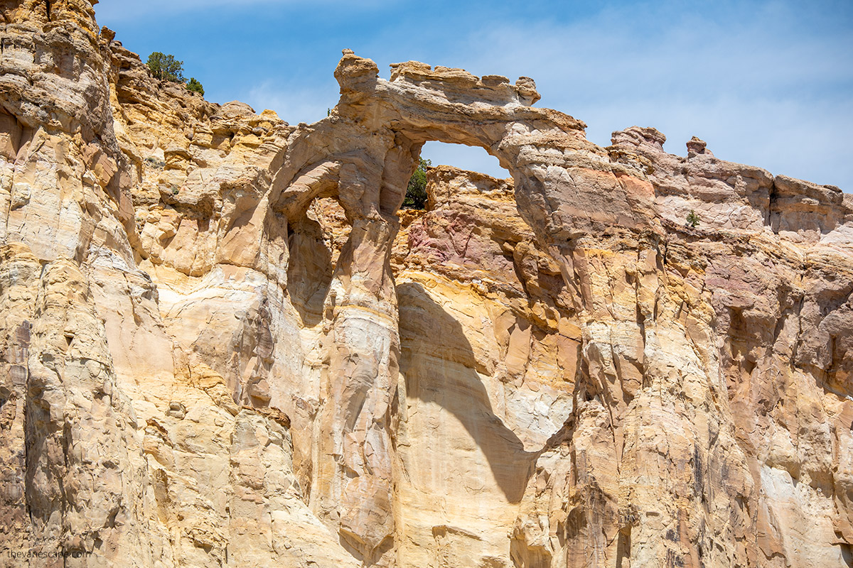 Grosvenor Arch in Utah closer look
