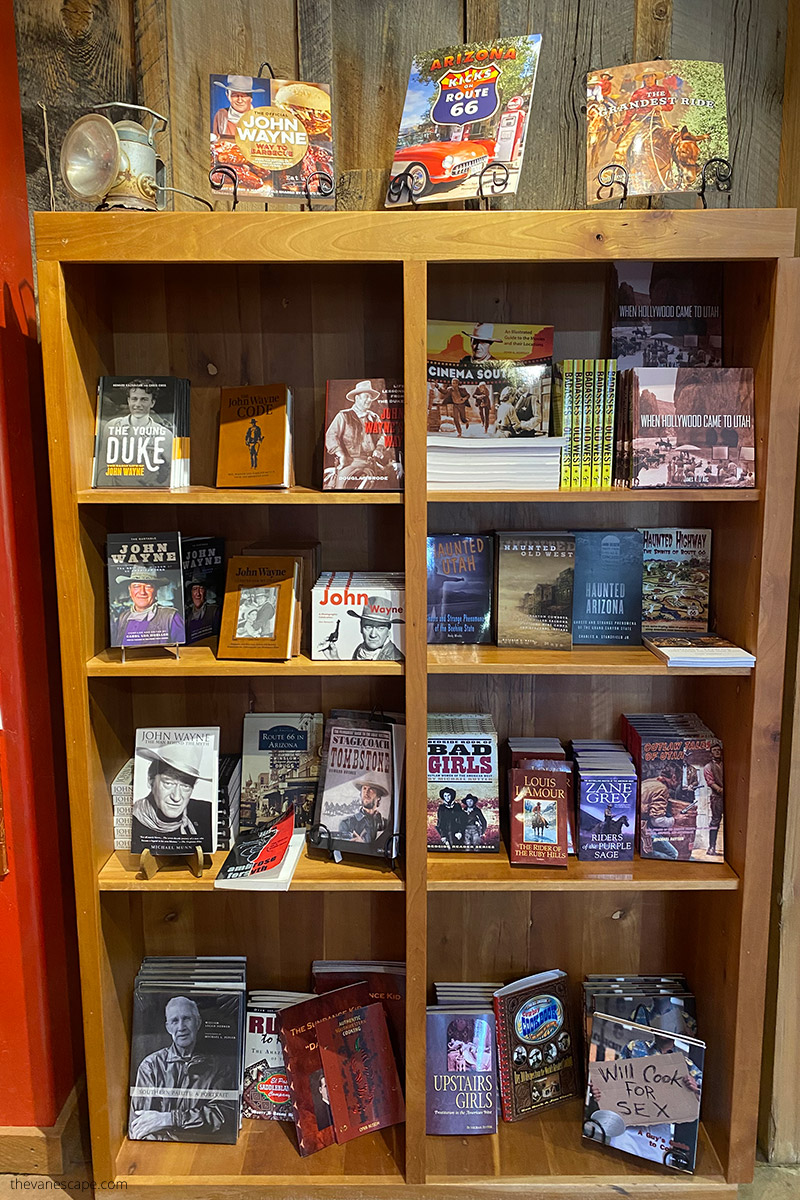 books about John Wayne and dvd with western classics in Parry Lodge