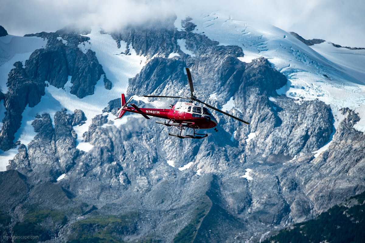 helicopter tour - one of the most expensive shore excursions - worth adding to Alaska cruise cost