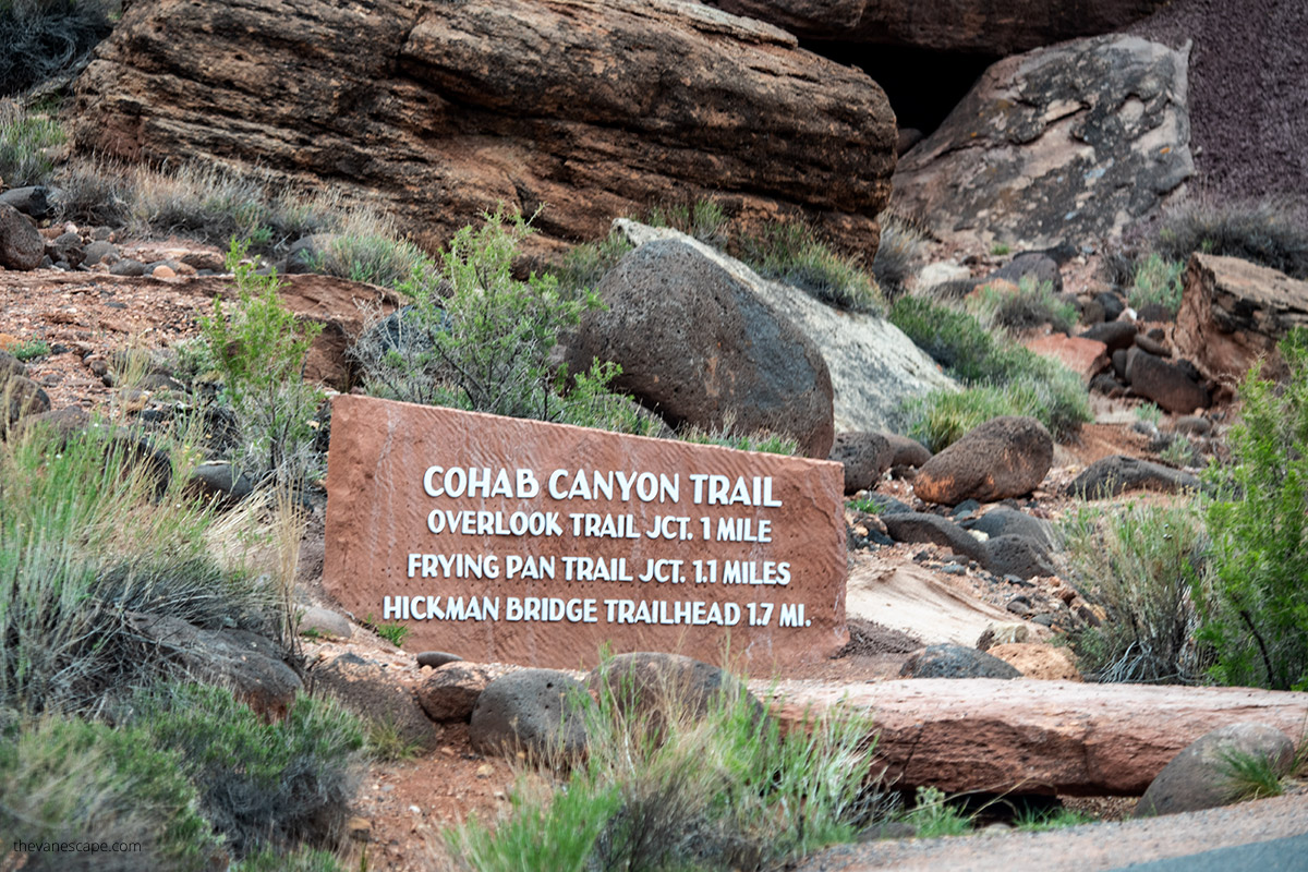 trailhead to cohab canyon.