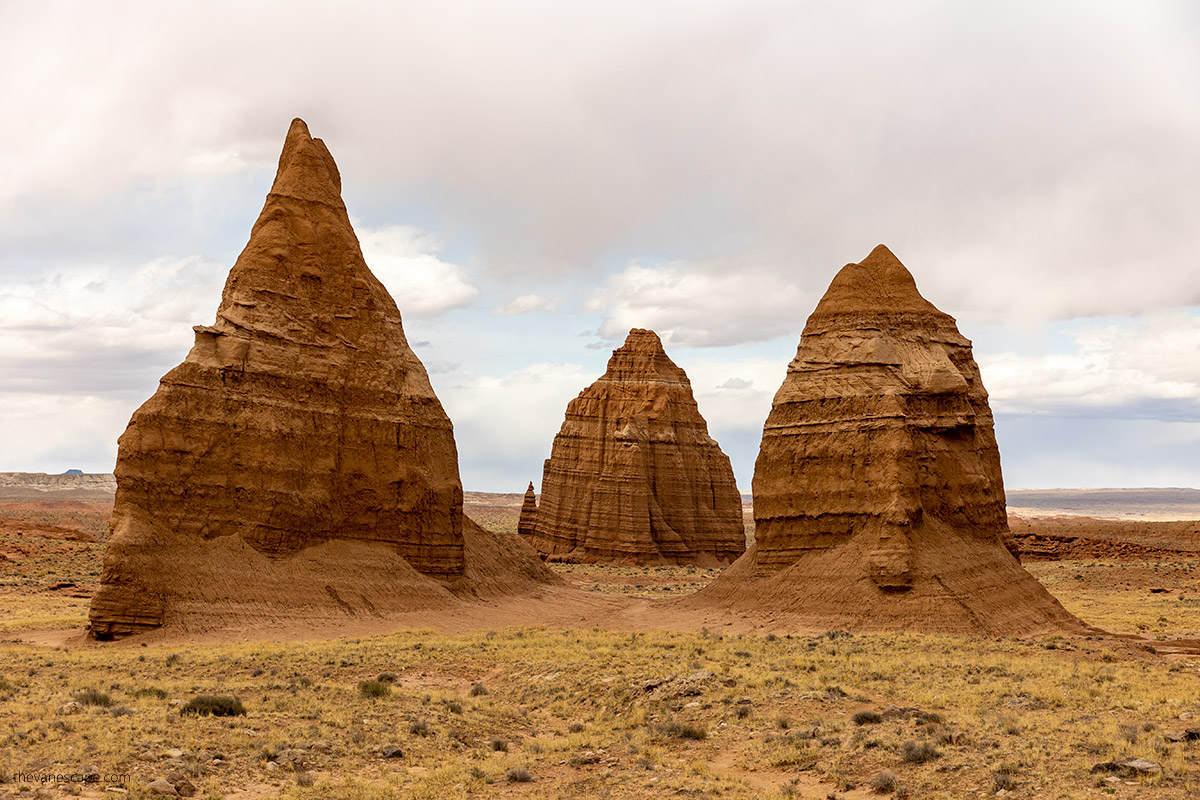 Take a Picture of the Temple of the Sun and the Temple of the Moon during sunset.