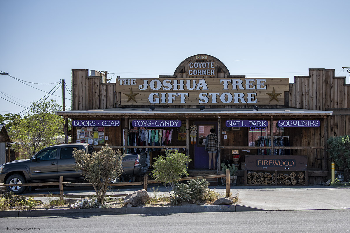 Coyote Corner Joshua Tree Gift Store.