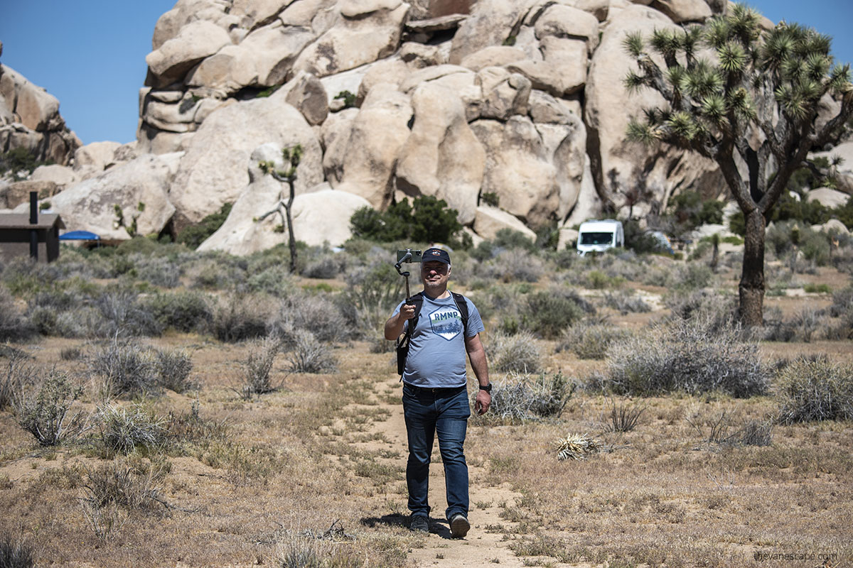 Chris during hike in Joshua Tree.