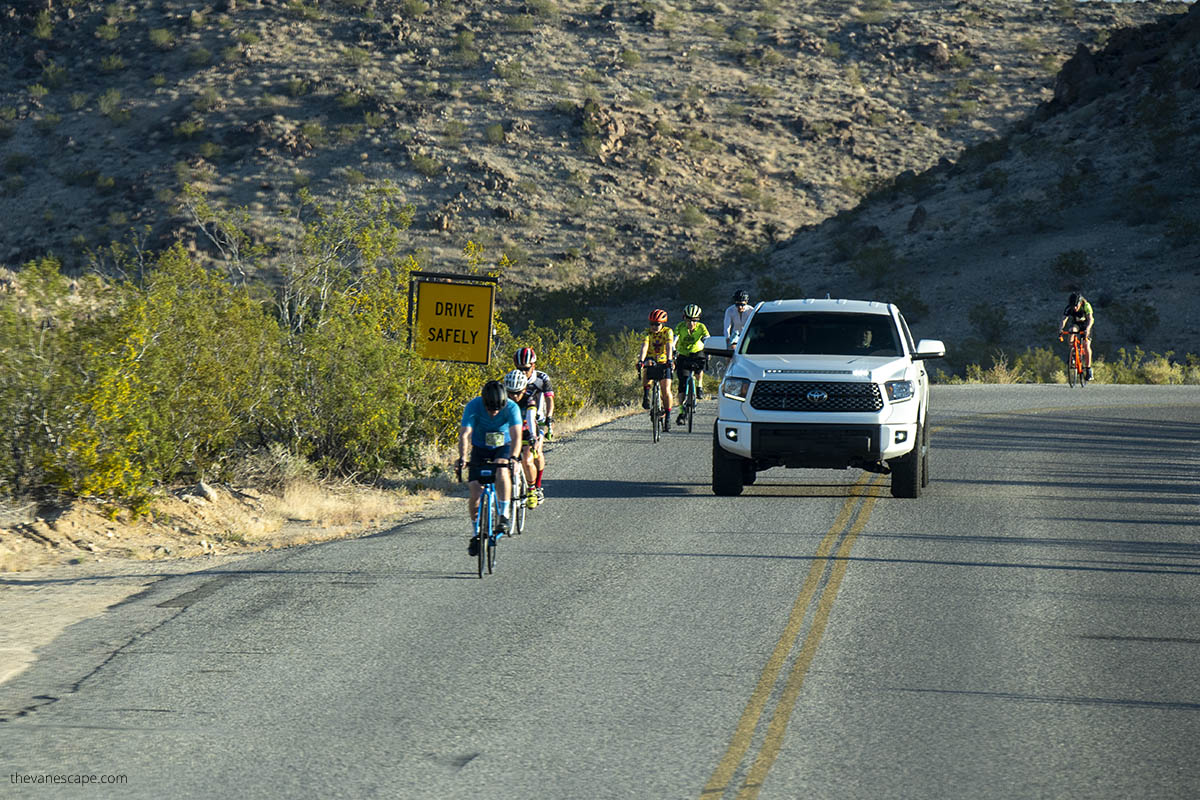 Driving in Joshua Tree.